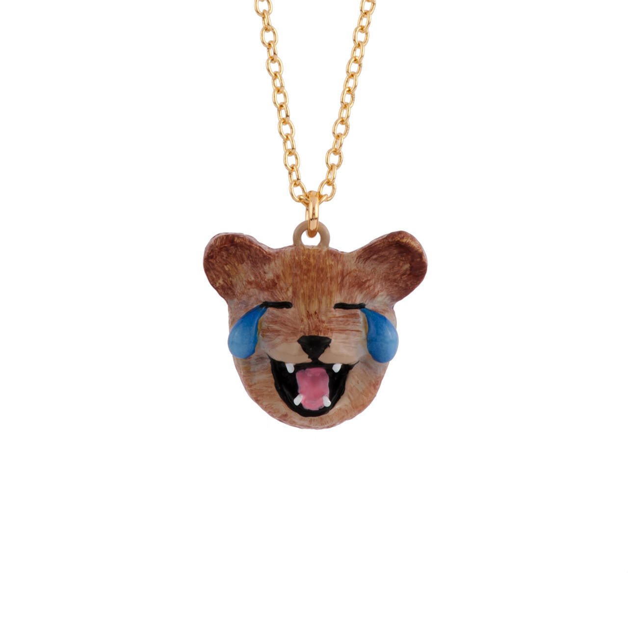 Animoticons Lion Necklace | AFMO3031 - Les Nereides