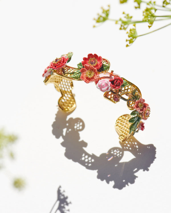 Antique And Wild Roses Bangle Bracelet | AMAR201/11 - Les Nereides