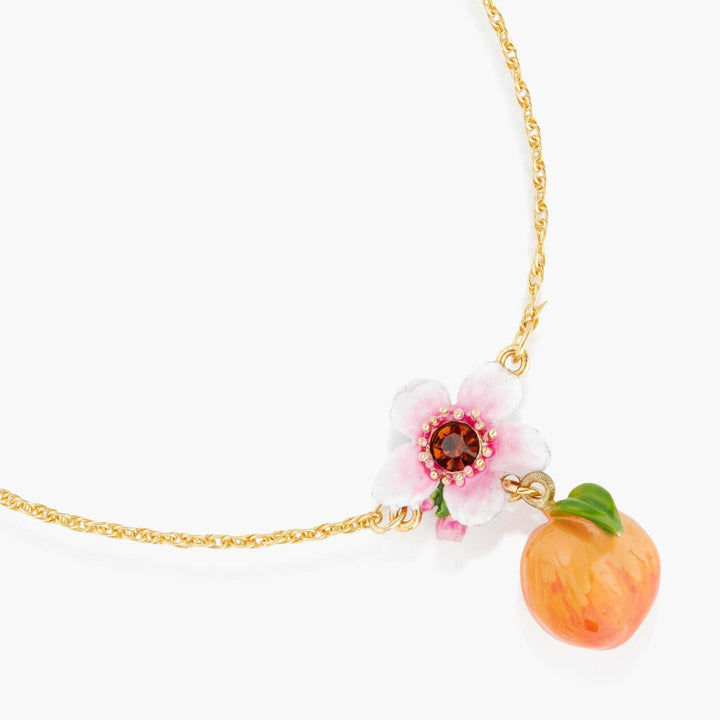 Apricot And Flower Dangling Charm Fine Bracelet | APVE2021 - Les Nereides