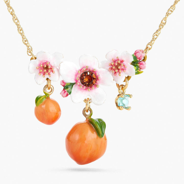 Apricots And Flowers Statement Necklace | APVE3021 - Les Nereides