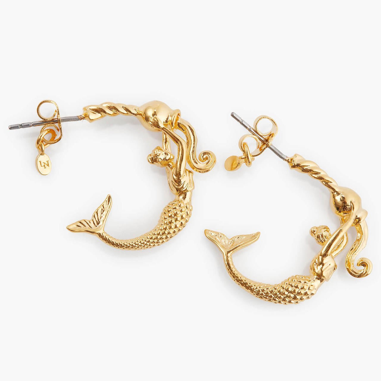 Aquarius Astrological Sign Hoop Earrings | APPV1111 - Les Nereides