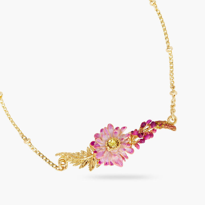 Aster And Lupine Flower Fine Bracelet | AQBI2021 - Les Nereides