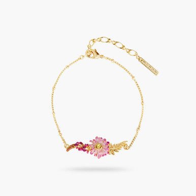 Aster And Lupine Flower Fine Bracelet | AQBI2021 - Les Nereides