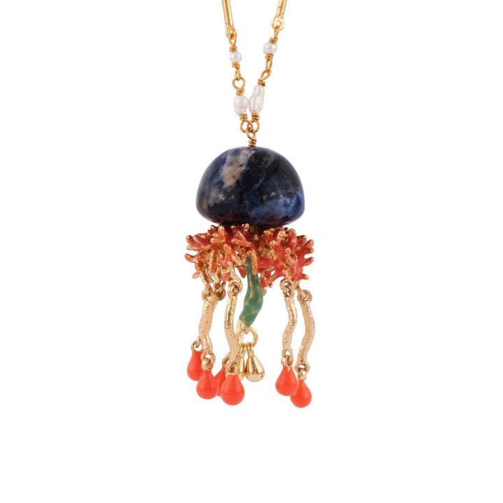 Atlantide Adorned Chain & Large Jellyfishes Necklace | AFAT3101 - Les Nereides