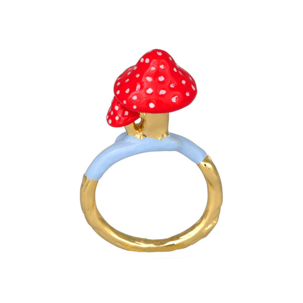 Bague Chaperon & Champignons Avec Champignon Rouge Rings | YCC6021 - Les Nereides