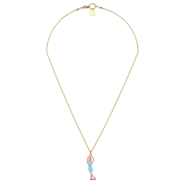 Bal Des Débutantes Ballerina On Dancing Position Necklace | ZBA3051 - Les Nereides