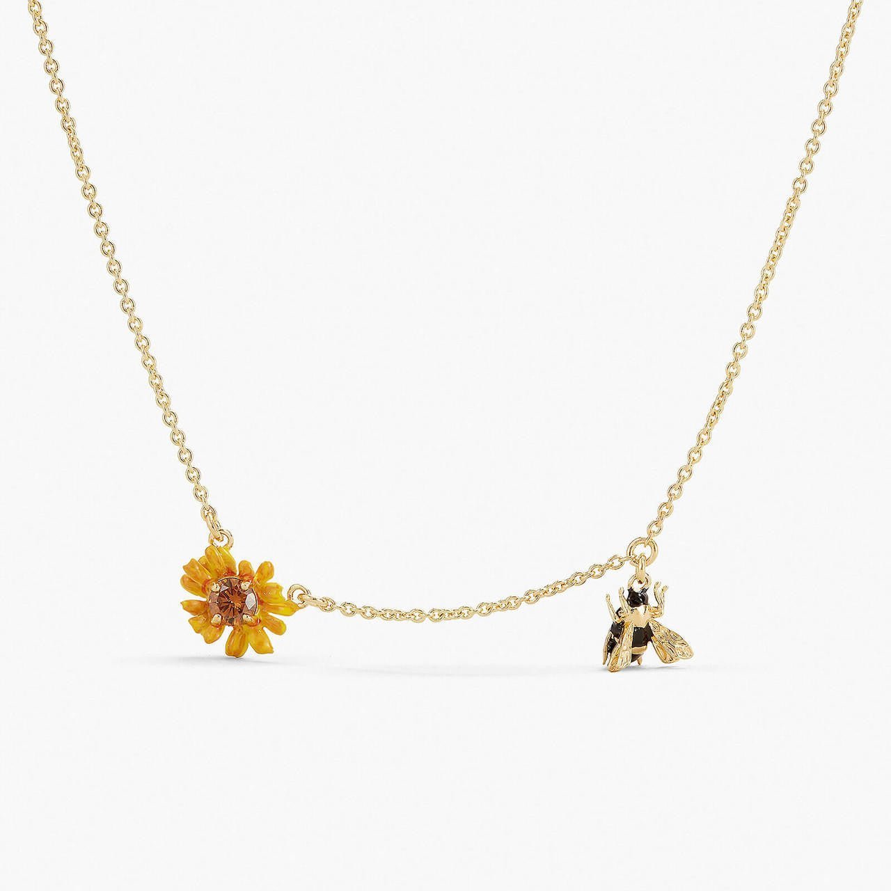 Bee And Buttercup Pendant Necklace | APPP3071 - Les Nereides