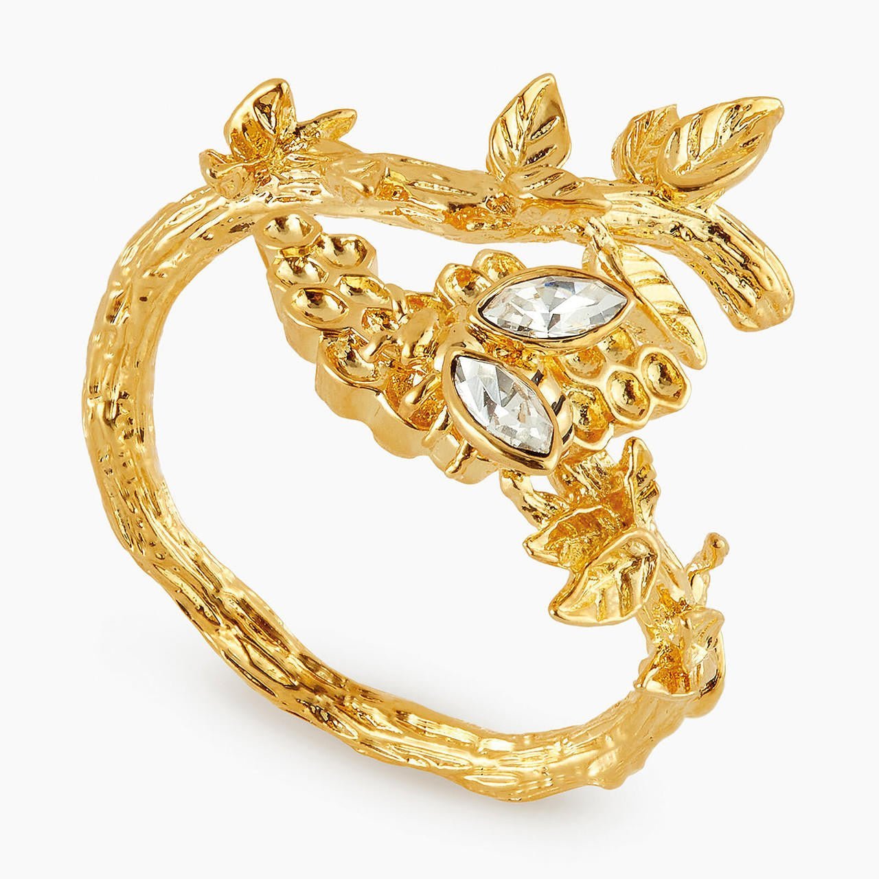 Bee And Honeycomb Adjustable Ring | APNF6041 - Les Nereides