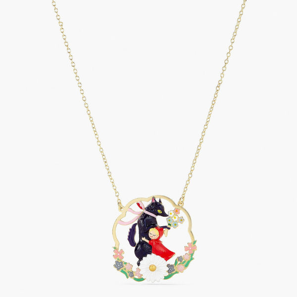 Big Bad Wolf And Little Red Riding Hood Statement Necklace | APBB3021 - Les Nereides
