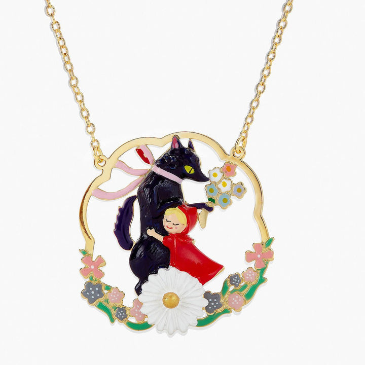 Big Bad Wolf And Little Red Riding Hood Statement Necklace | APBB3021 - Les Nereides