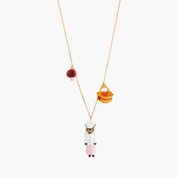 Big Bad Wolf Mushroom And Cheese Pieces Necklace | ANNA3021 - Les Nereides