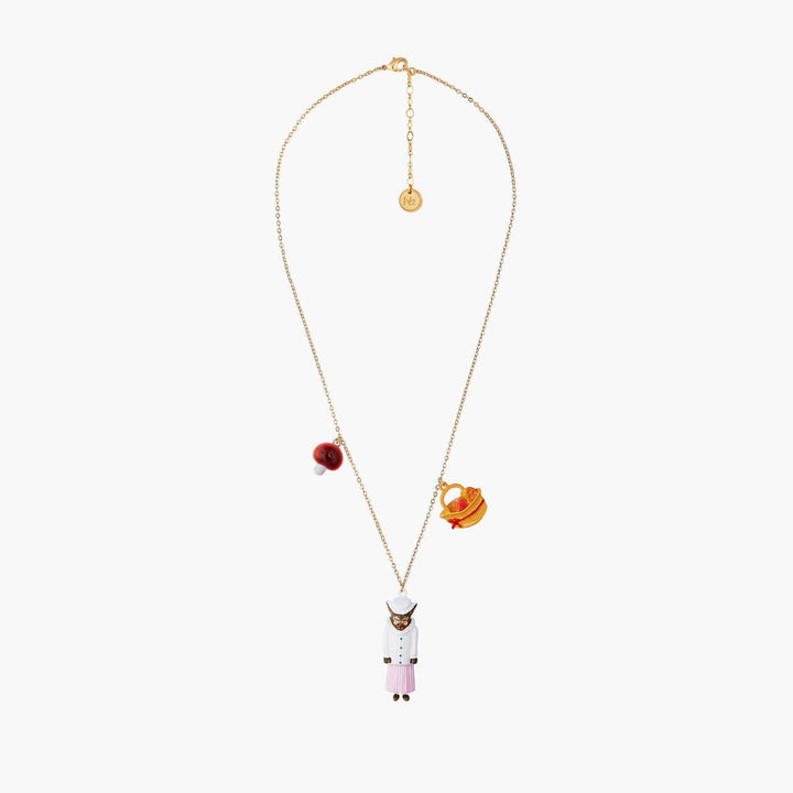 Big Bad Wolf Mushroom And Cheese Pieces Necklace | ANNA3021 - Les Nereides