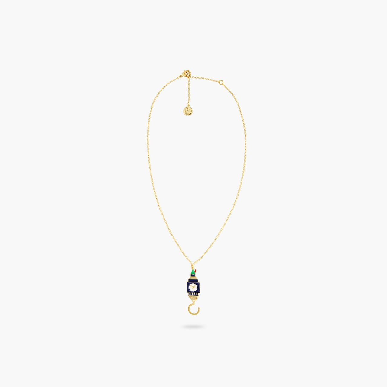 Big ben and Hook pendant necklace | AQUI3071 - Les Nereides