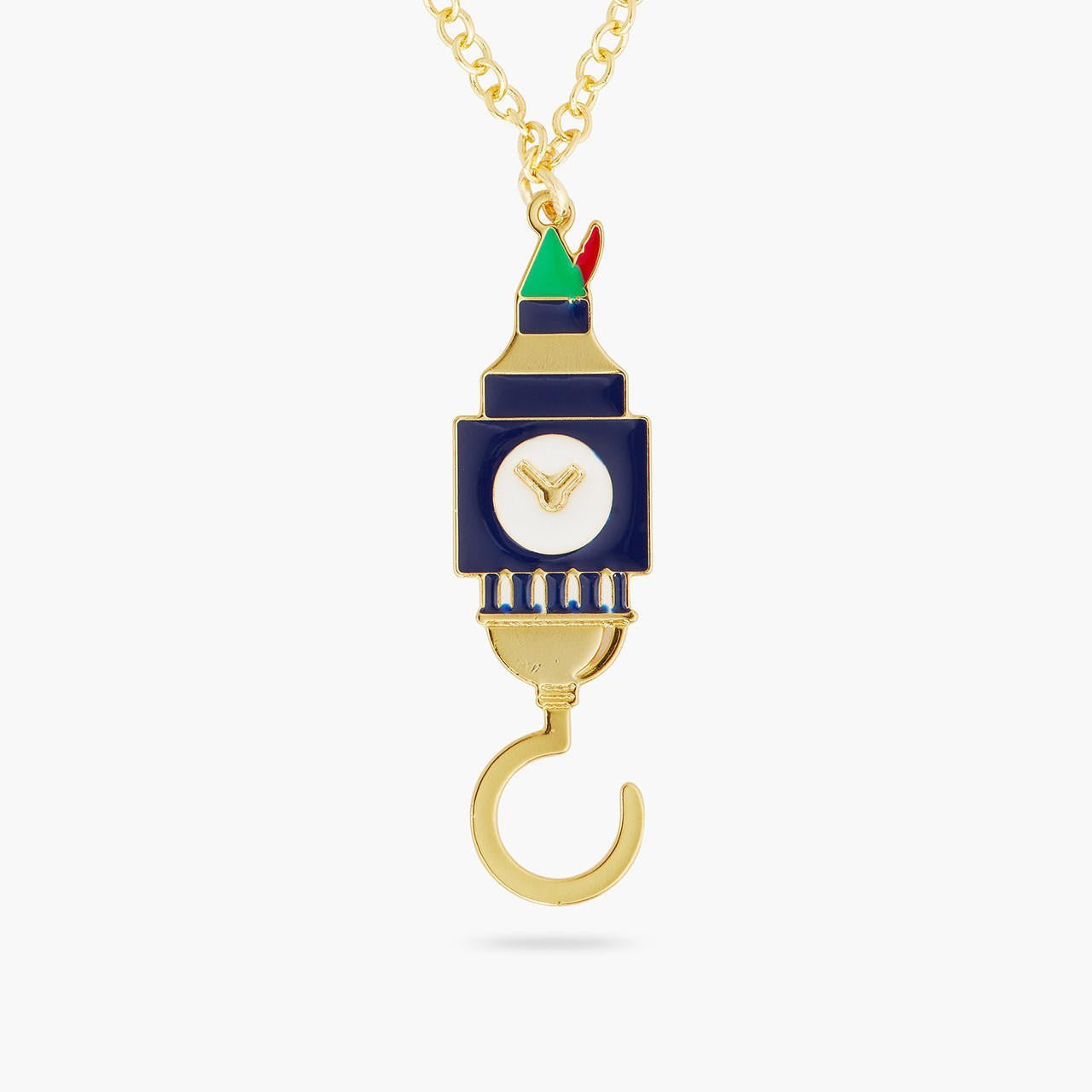 Big ben and Hook pendant necklace | AQUI3071 - Les Nereides