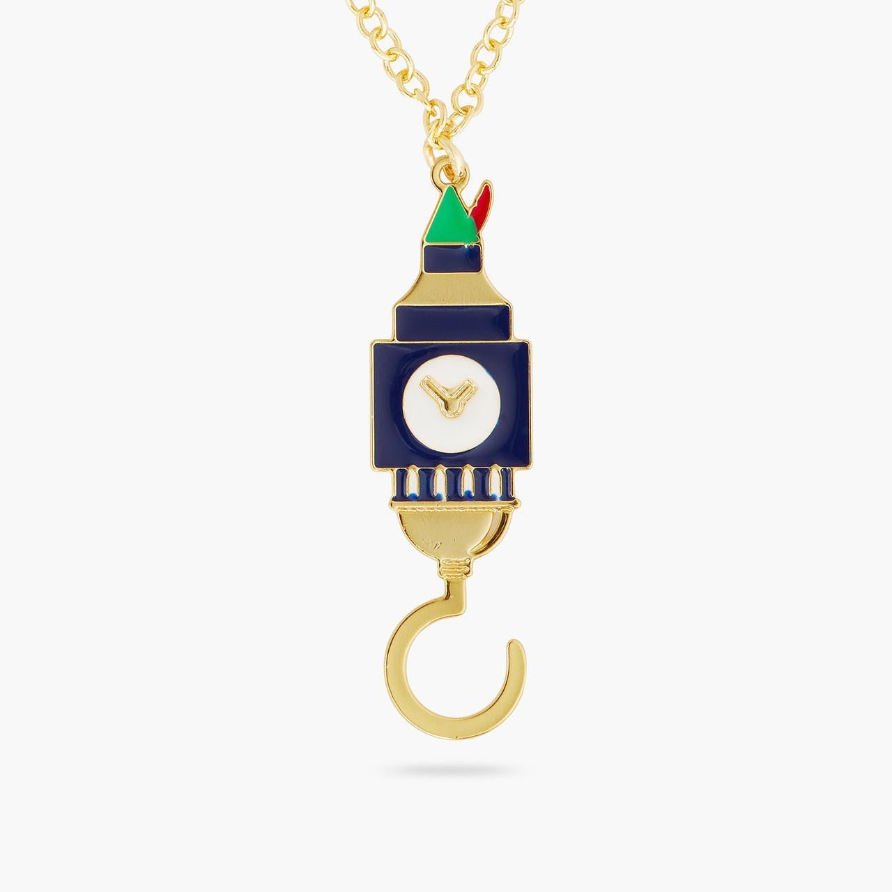 Big ben and Hook pendant necklace | AQUI3071 - Les Nereides
