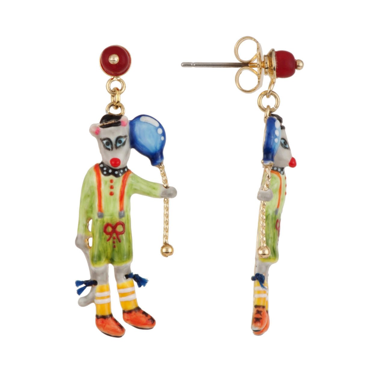 Birthday Mouse Mouse & Blue Balloon Earrings | AEBM106T/1 - Les Nereides