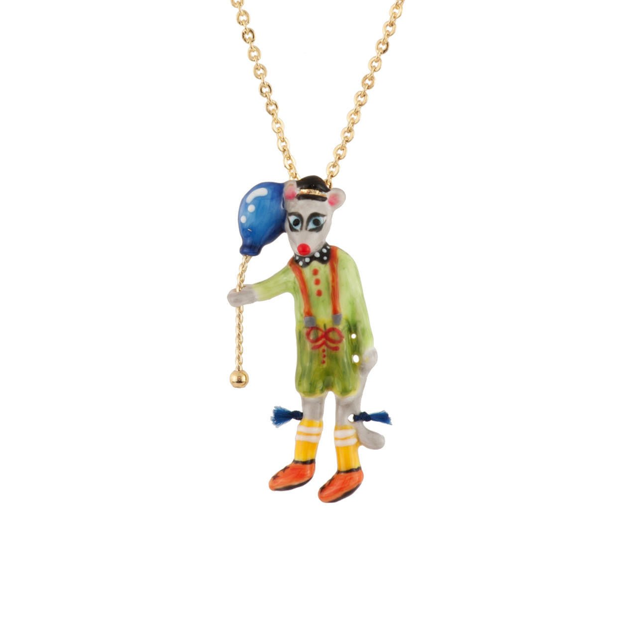 Birthday Mouse Mouse & Blue Balloon Necklace | AEBM3061 - Les Nereides