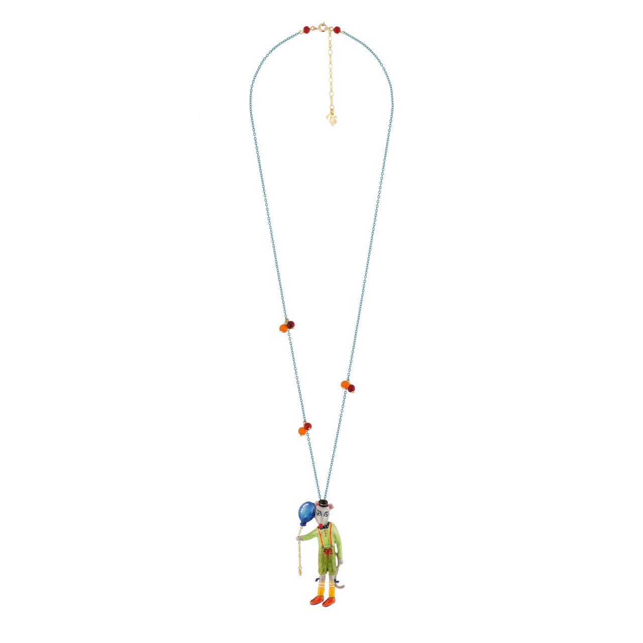 Birthday Mouse Mouse & Blue Balloon Necklace | AEBM3131 - Les Nereides