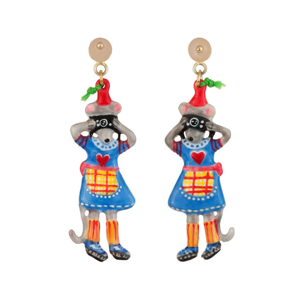 Birthday Mouse Mouse & Camera Earrings | AEBM104T/1 - Les Nereides