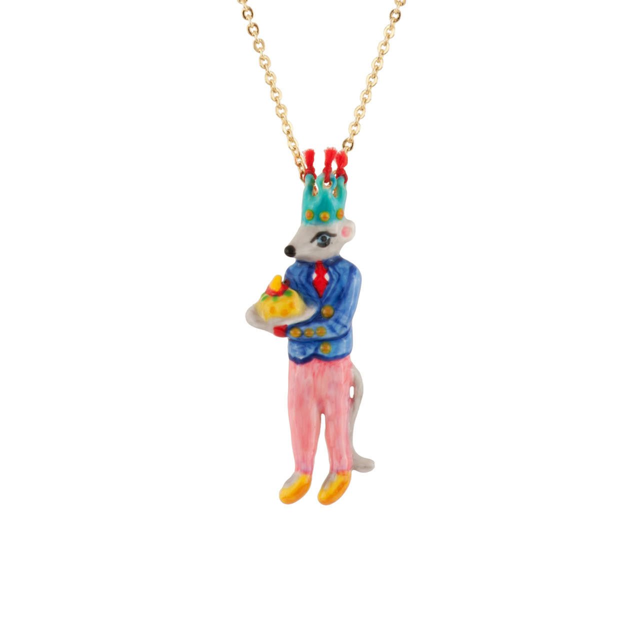 Birthday Mouse Mouse & Cheesecake Necklace | AEBM3051 - Les Nereides