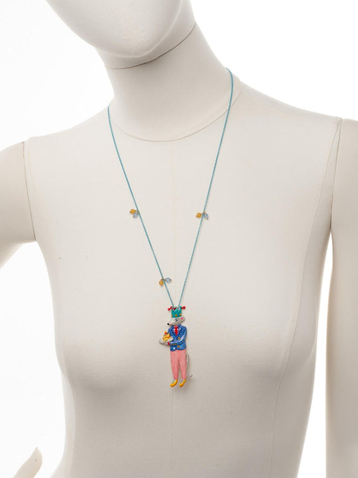 Birthday Mouse Mouse & Cheesecake Necklace | AEBM3051 - Les Nereides