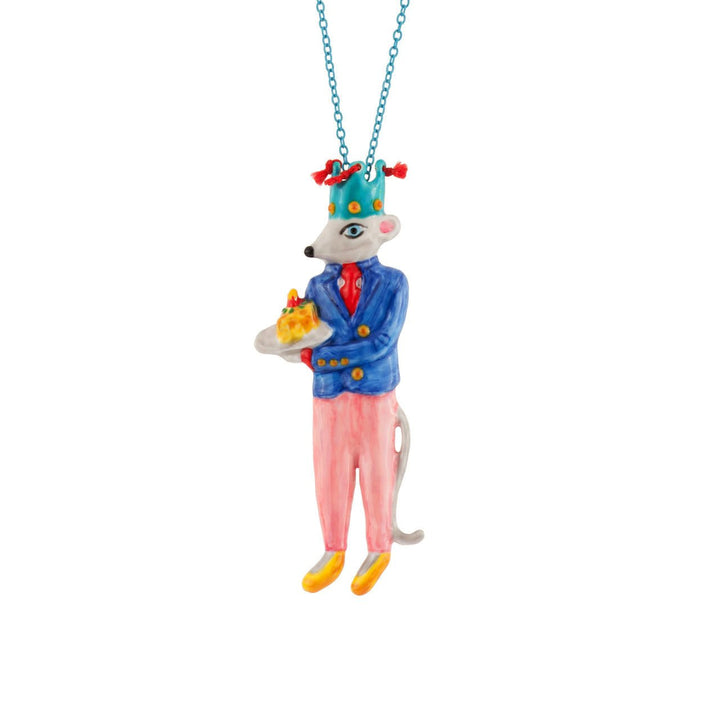 Birthday Mouse Mouse & Cheesecake Necklace | AEBM3121 - Les Nereides
