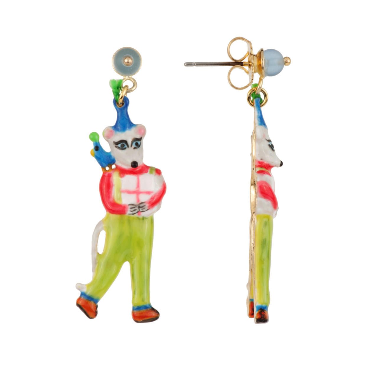 Birthday Mouse Mouse & Gift Earrings | AEBM101T/1 - Les Nereides