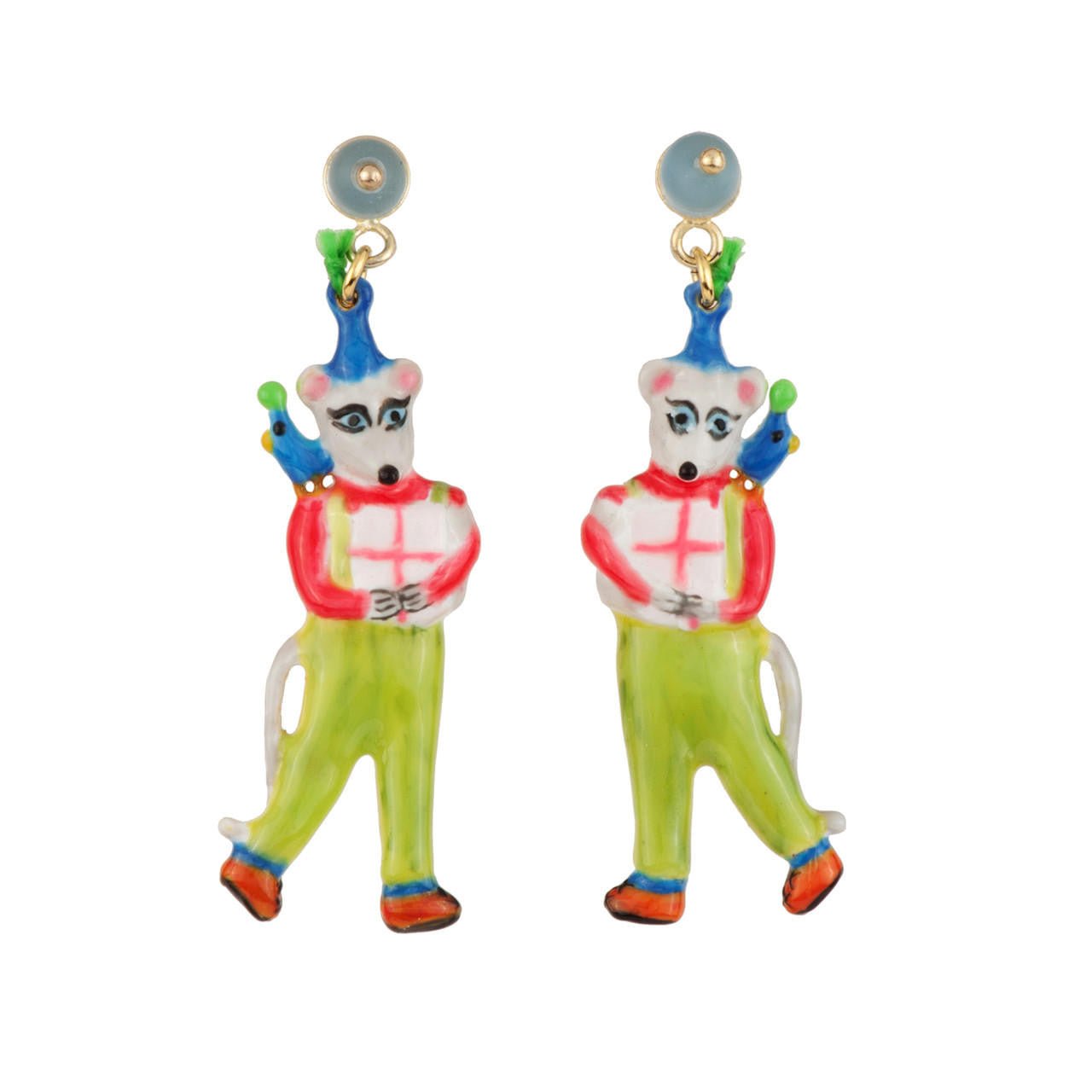 Birthday Mouse Mouse & Gift Earrings | AEBM101T/1 - Les Nereides