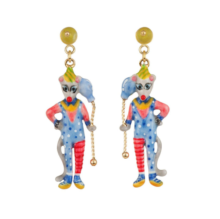Birthday Mouse Mouse & Striped Hat Earrings | AEBM102T/1 - Les Nereides