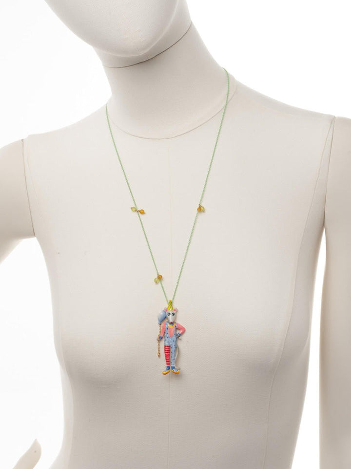 Birthday Mouse Mouse & Striped Hat Necklace | AEBM3021 - Les Nereides