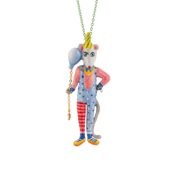 Birthday Mouse Mouse & Striped Hat Necklace | AEBM3091 - Les Nereides
