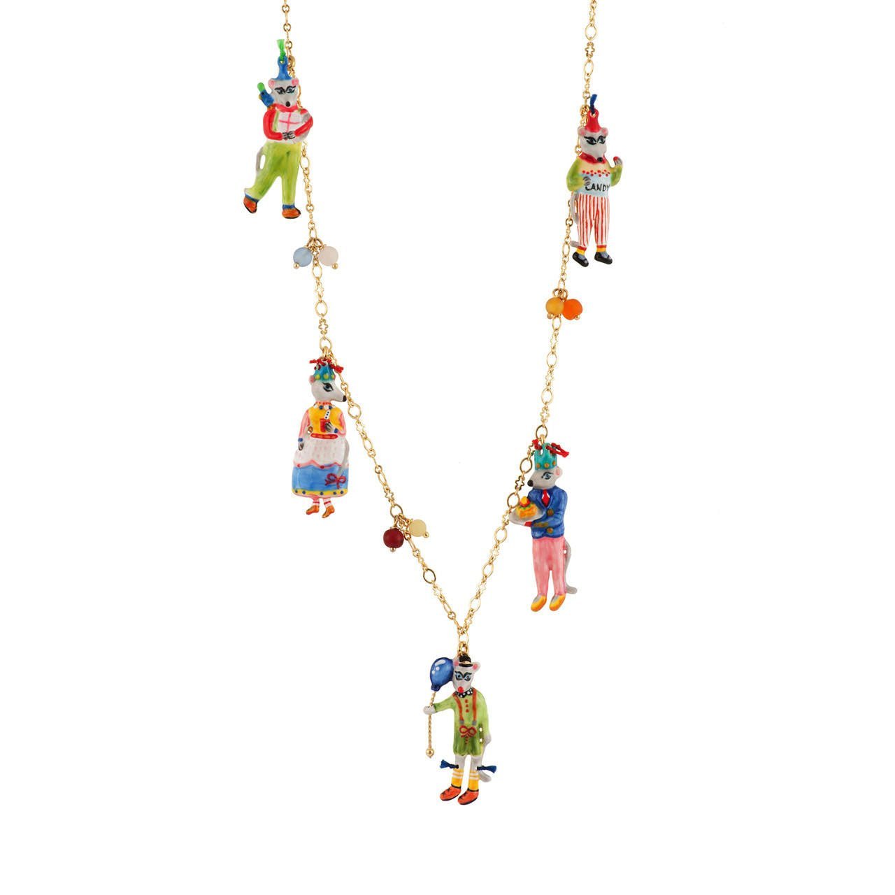 Birthday Mouse Multi - Éléments Necklace | AEBM3151 - Les Nereides