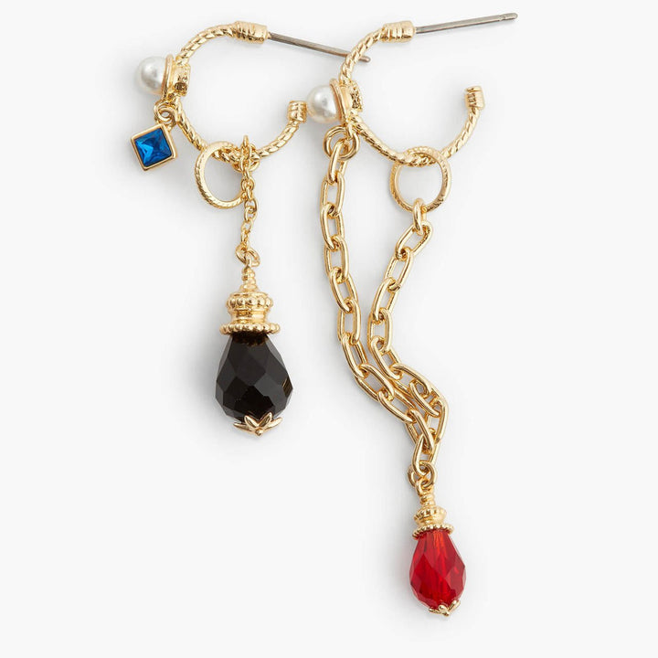 Black And Red Bead Earrings | APJS1071 - Les Nereides