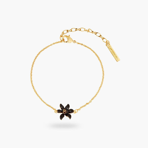 Black lily thin bracelet | AQFN2021 - Les Nereides