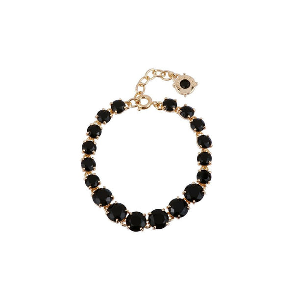 Black One Row La Diamantine Luxurious Bracelet | ACLD2522 - Les Nereides