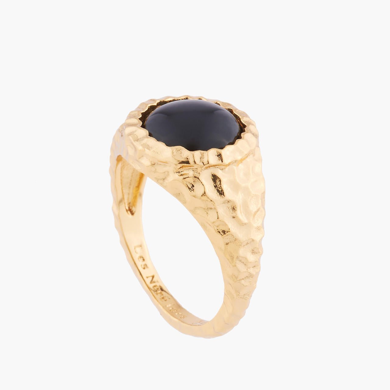 Black Onyx Solitaire Rings | Akbc602/11 - Les Nereides
