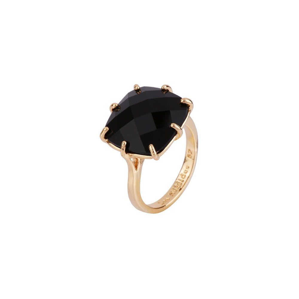 Black Square Stone La Diamantine Solitaire Rings | ACLD602/21 - Les Nereides