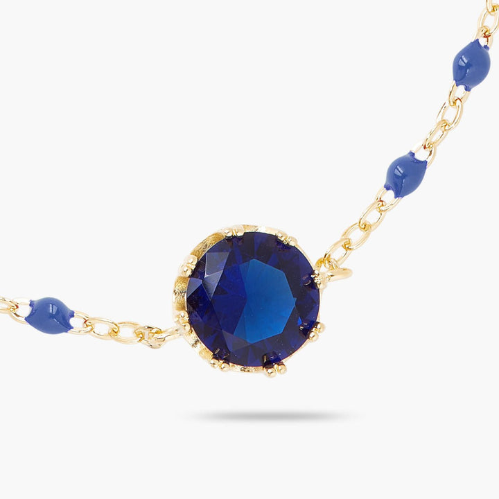 Blue Round Stone Thin Bracelet | ARCL2021 - Les Nereides