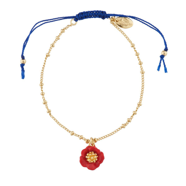 Blue Silk With Flower Bracelet | Ajgift2012 - Les Nereides