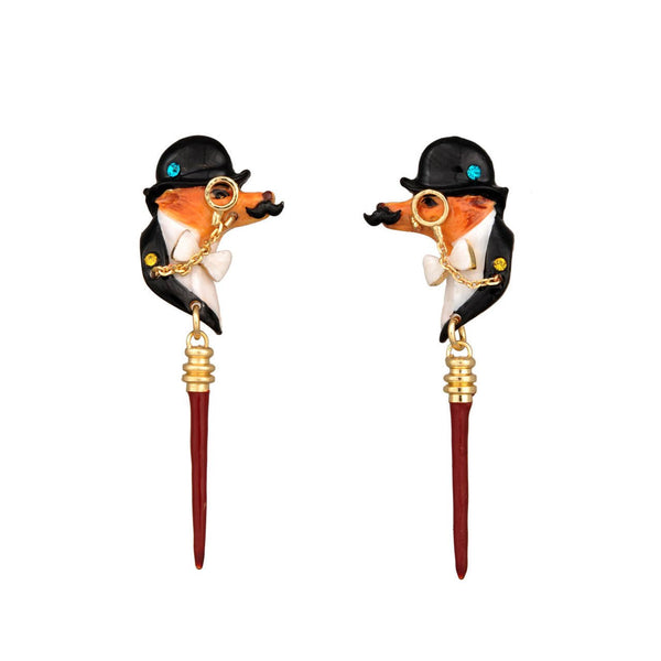 Bo Gentiment Joyeux Hector Le Renard Earrings | YGJ1011 - Les Nereides