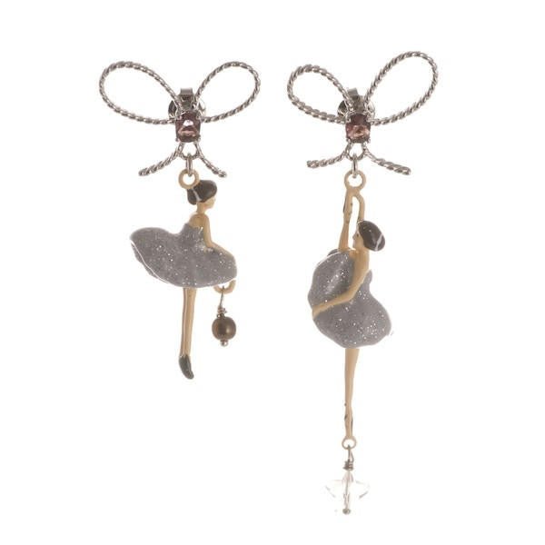 Bo Pas de Deux Argent Earrings | UDD1081 - Les Nereides