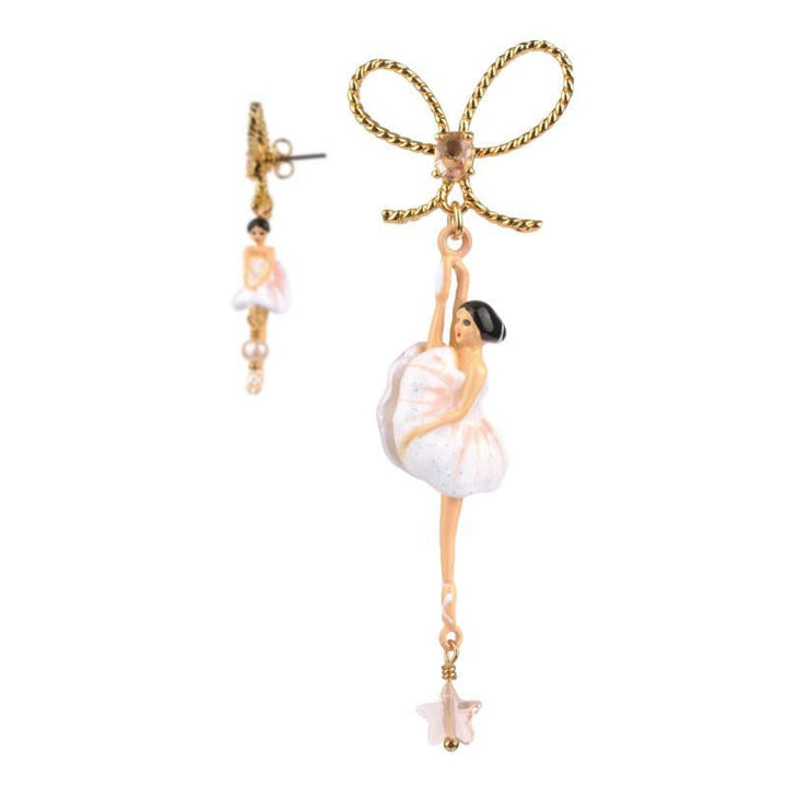 Bo Pas de Deux New White Earrings | WDD1082 - Les Nereides