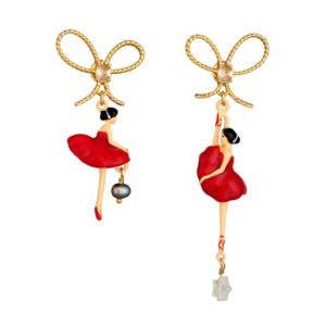 Bo Pas de Deux Red Red Earrings | RDD1085 - Les Nereides
