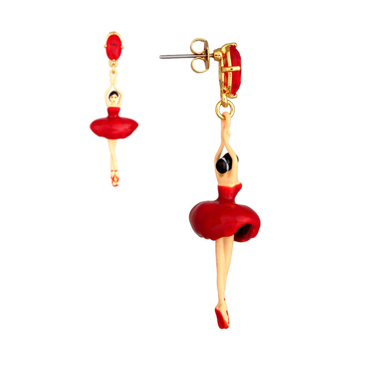 Bo Pas de Deux Red Red Earrings | RDD115T/3 - Les Nereides
