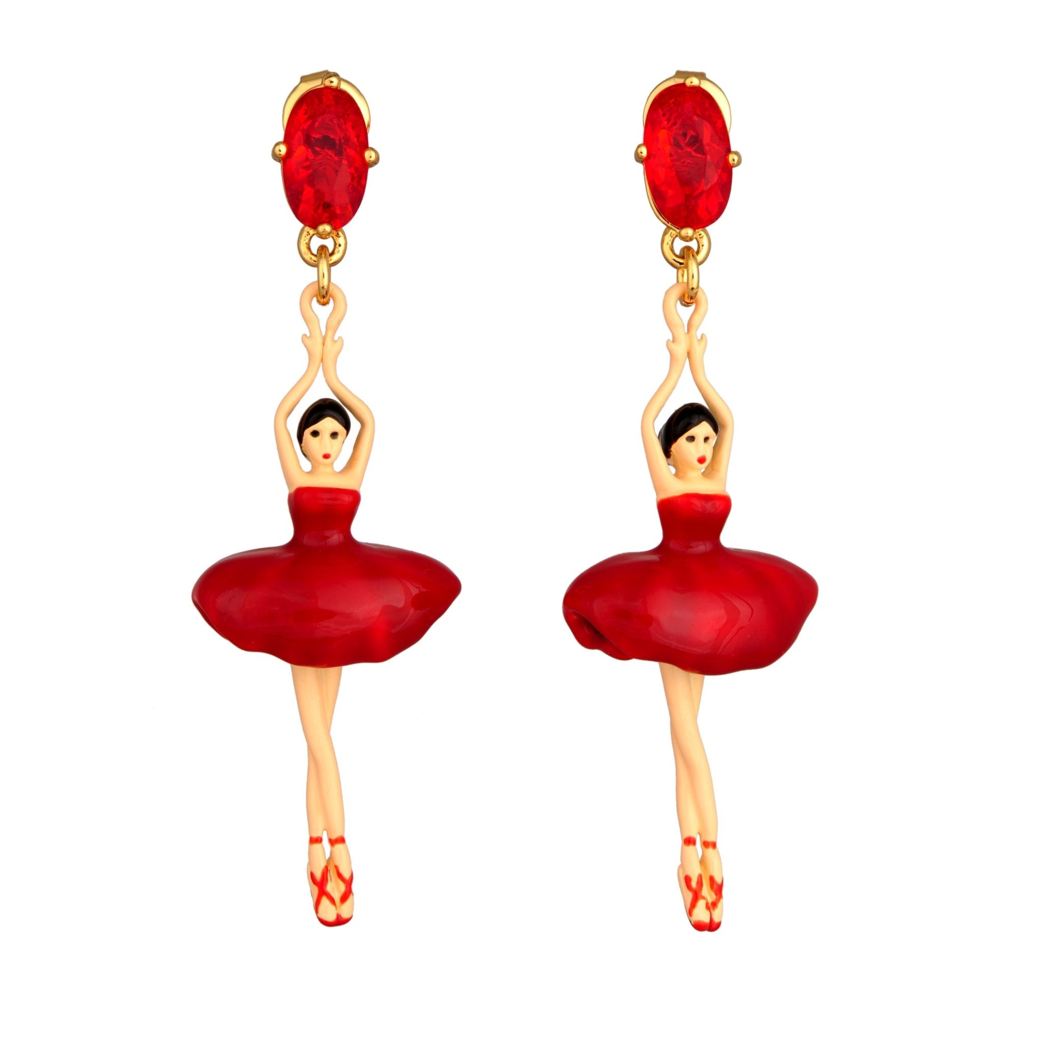 Bo Pas de Deux Red Red Earrings | RDD115T/3 - Les Nereides