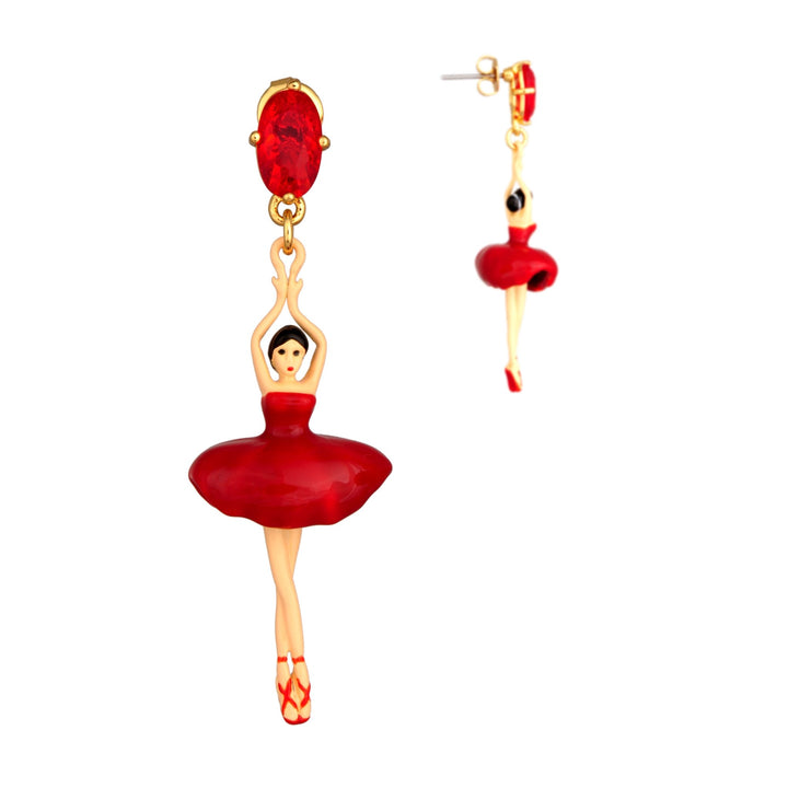 Bo Pas de Deux Red Red Earrings | RDD115T/3 - Les Nereides