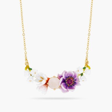 Boho 3 Flower Statement Necklace | ARPF3011 - Les Nereides