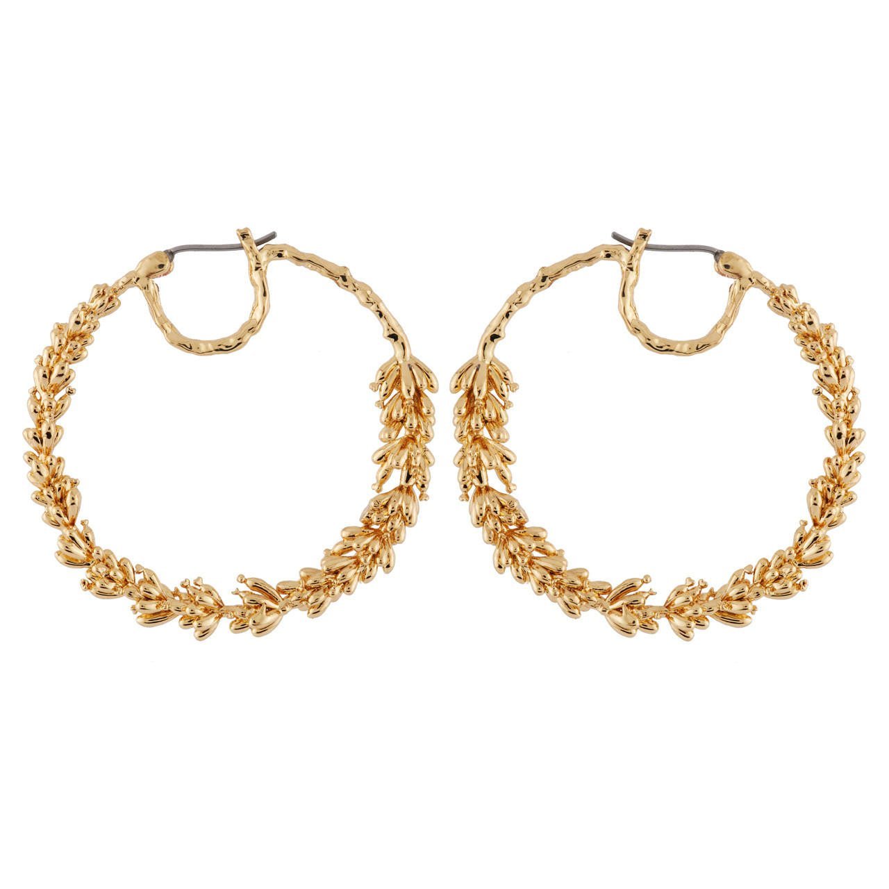 Branch Of Lavender Creoles Earrings | AHNF1011 - Les Nereides