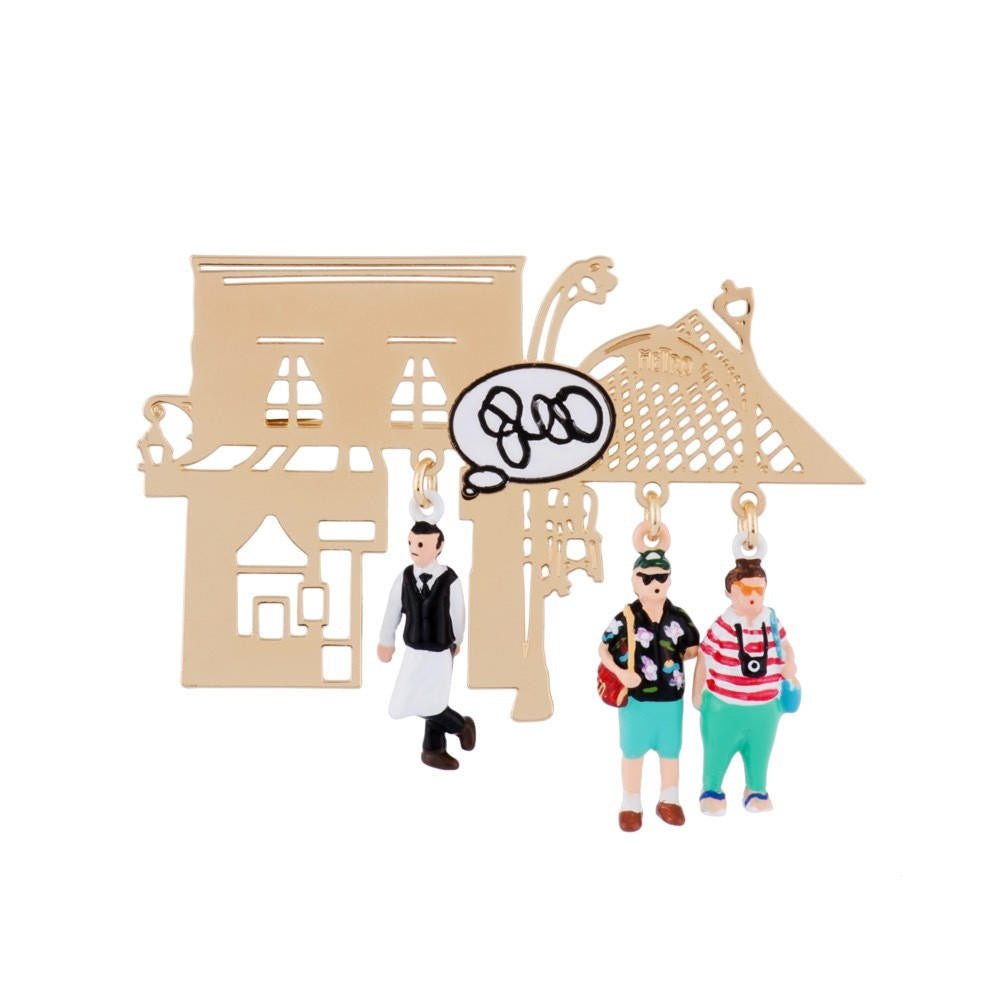 Brooch Bonjour Paris Brooch | AGBP5011 - Les Nereides