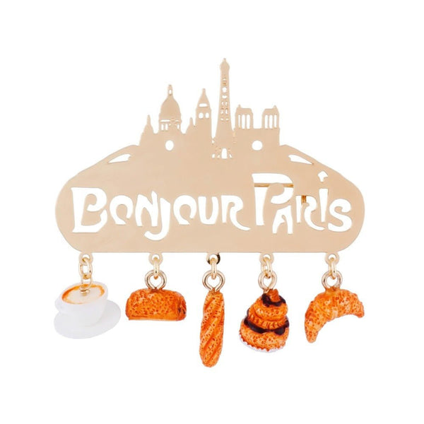 Brooch Bonjour Paris Brooch | AGBP5031 - Les Nereides